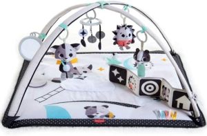 Tiny Love Black & White Gymini, Gimnasio Infantil Evolutivo Musical 2 en 1, Desde 0 Meses, Gimnasio Bebé, 18 Actividades, Juguete Musical, Libro Bebé Alto Contraste, Arcos Ajustables, Magical Tales