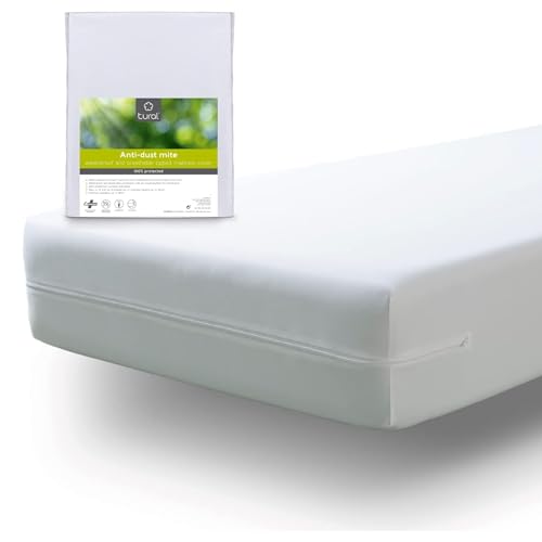 Tural – Funda de colchón para Cuna 60×120 cm | Protector Impermeable y Transpirable | Cubre colchón Anti ácaros con Cremallera | Certificado Oeko-Tex