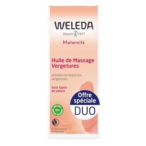 Weleda – Aceite de masaje antiestrías para madres (2 unidades, 100 ml)