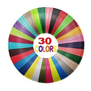 Yungden Filamento PLA para Bolígrafo 3D, 30 Colores Lapiz 3D 1,75mm Filamento, Recargas Boli 3D, Utilizado con MYNT3D, SCRIB3D, Saywe, yummici, Acdolf Pluma de Impresión 3D(Boli 3D no Incluido)