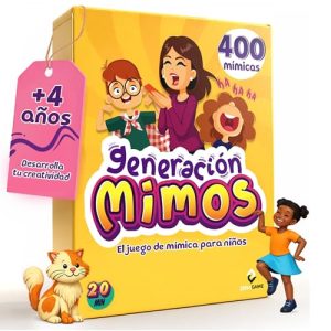 ZENAGAME Juego de Mesa Familiar – Juego de Mímicas – Regalo Original Marca Juego de Gestos para Todos Adultos y niños a Partir de 4 años