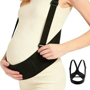 fuxunamz Cinturon Embarazada, Faja Embarazada, Cinturón de Soporte Abdominal para Embarazadas, Cinturón de Maternidad para Soporte de Vientre, Cintura y Espalda, Cómodo y Transpirable