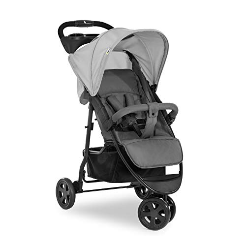 hauck Citi Neo 3 Silla de Paseo Ligera 3 Ruedas hasta 22 Kilos – Carrito Bebe Reclinable desde el Nacimiento – Carro Niños Ultraligero 7,5 kg – Plegado Compacto – Gris